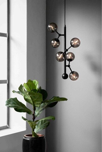 Lampada a sospensione Halo Design, Grigio, Sala da pranzo, Metallo