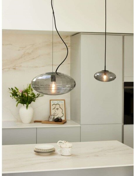 Lampada a sospensione Halo Design, Grigio, Sala da pranzo, Metallo