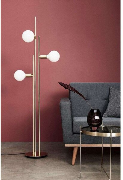 Lampada da terra Hübsch, Bianco, Soggiorno, Metallo