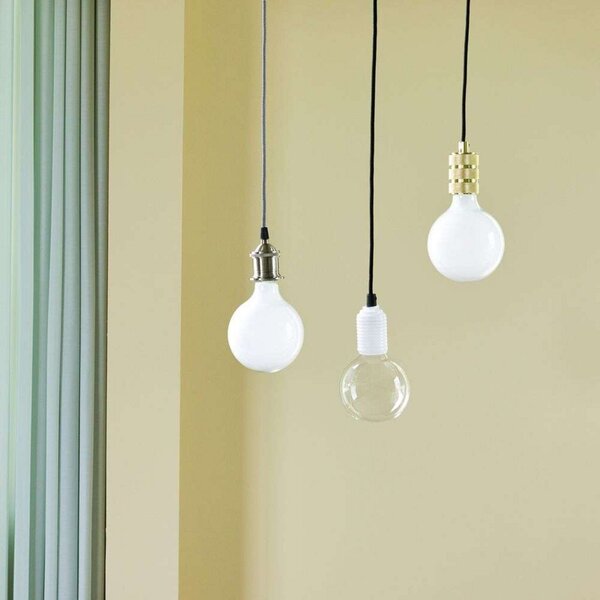 Lampada a sospensione Hübsch, Grigio, Soggiorno, Metallo