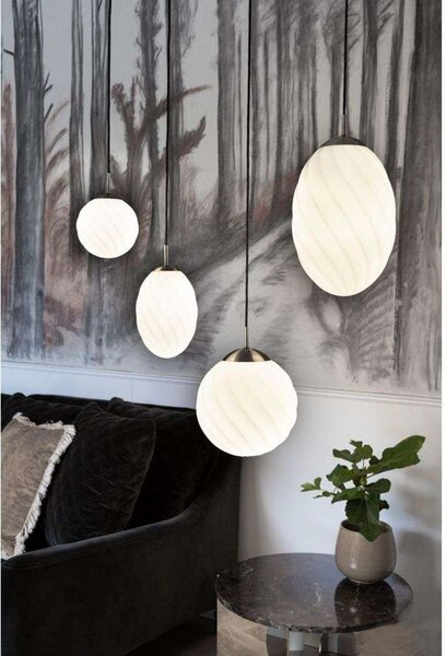 Lampada a sospensione Halo Design, Bianco, Sala da pranzo, Metallo