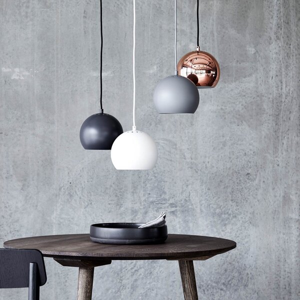 Lampada a sospensione FRANDSEN, Ball, dimmerabile, Grigio, Soggiorno, Metallo, Design
