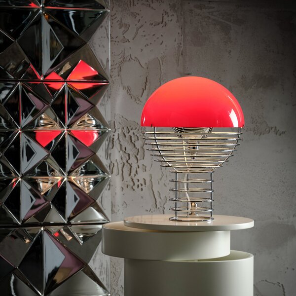 Lampade da tavolo Verpan, Wire Small, Metallizzato, Soggiorno, Metallo, Design