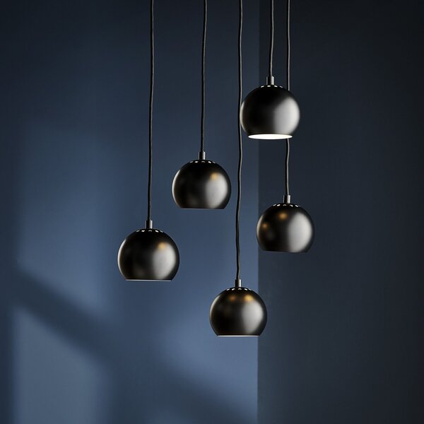 Lampada a sospensione FRANDSEN, Ball, dimmerabile, Nero, Soggiorno, Metallo, Design