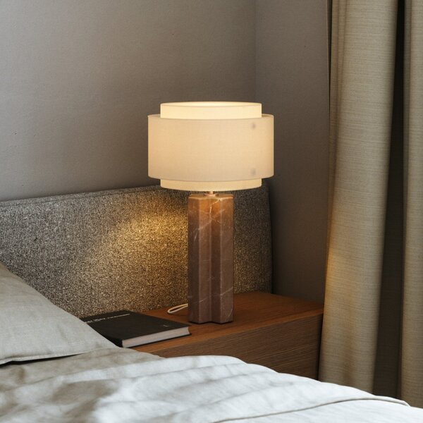 Lampade da tavolo DFTP by Nordlux, Takai, Beige, Camera da letto, Pietra, Design