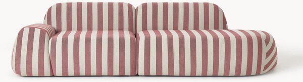 Chaise longue componibile 3 posti a righe Wolke