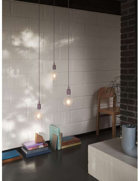 Lampada a sospensione Muuto, Viola, Camera da letto, Plastica