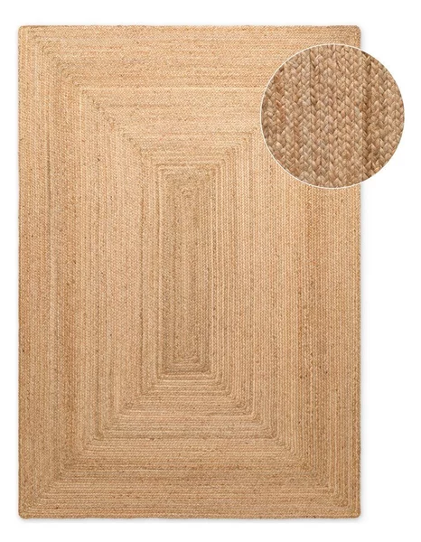 Tappeto di colore naturale in iuta reversibile/tessuto a mano 60x90 cm Juno – Hanse Home