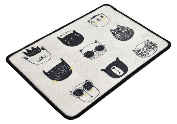 Tappetino per il bagno nero/beige 40x60 cm Cutie – Foutastic