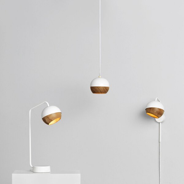 Lampada a sospensione MATER, Ray M, dimmerabile, Bianco, Soggiorno, Legno, Design