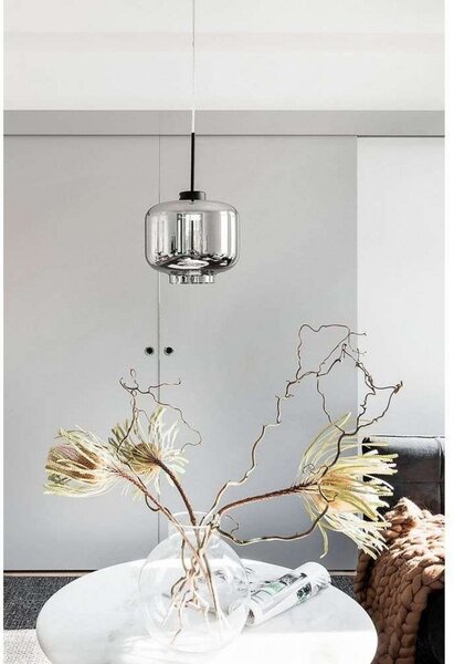Lampada a sospensione Globen Lighting, Grigio, Soggiorno, Vetro