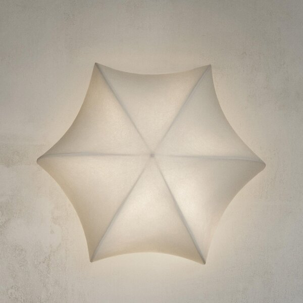 Applique da parete ferm LIVING, Poem, dimmerabile, Bianco, Soggiorno, Metallo, Design
