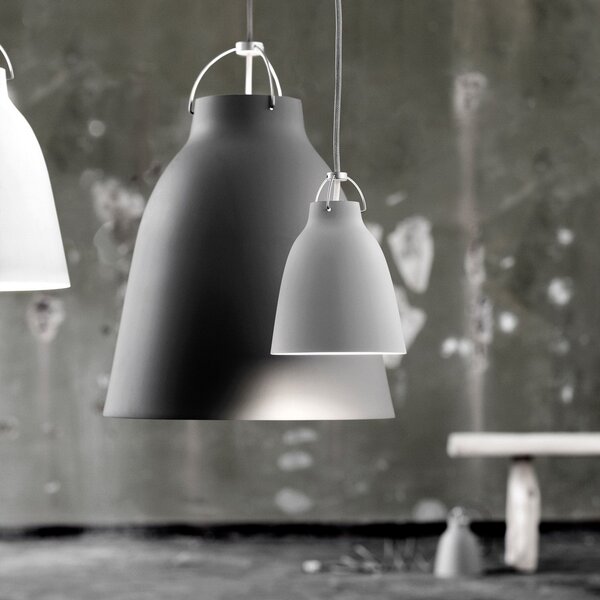 Lampada a sospensione FRITZ HANSEN, Caravaggio P1, dimmerabile, Grigio, Soggiorno, Metallo, Design