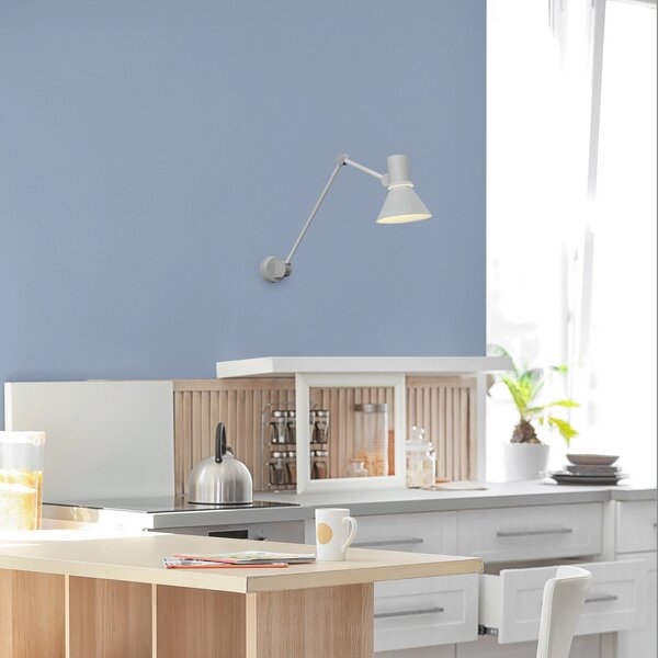 Applique da parete Anglepoise, Type 80 W3, Grigio, Soggiorno, Metallo, Design