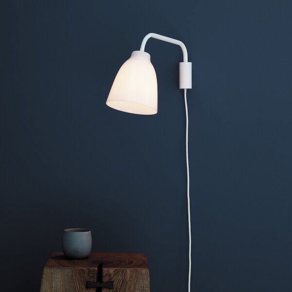 Applique da parete FRITZ HANSEN, Caravaggio, dimmerabile, Bianco, Soggiorno, Metallo, Design
