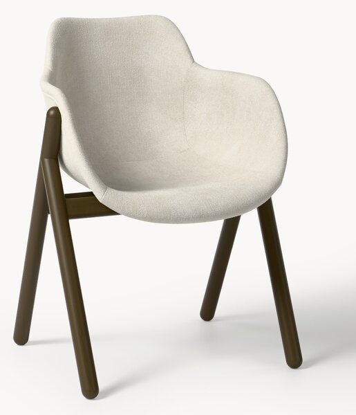 Sedia con braccioli imbottita Carmi