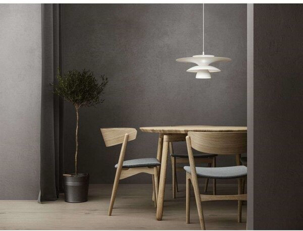 Lampada a sospensione Belid, Bianco, Sala da pranzo, Metallo