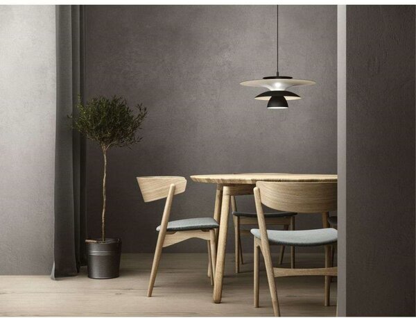 Lampada a sospensione Belid, Nero, Sala da pranzo, Metallo