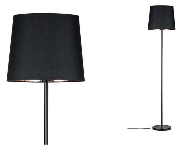 Lampada da terra Paulmann, Enja, Nero, Soggiorno, Metallo, Moderno