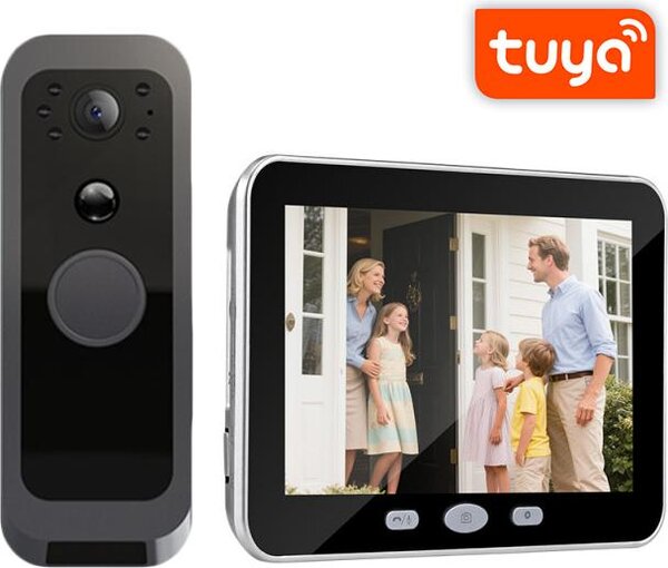 Campanello video wireless Wi-Fi con display LCD TPD10-W