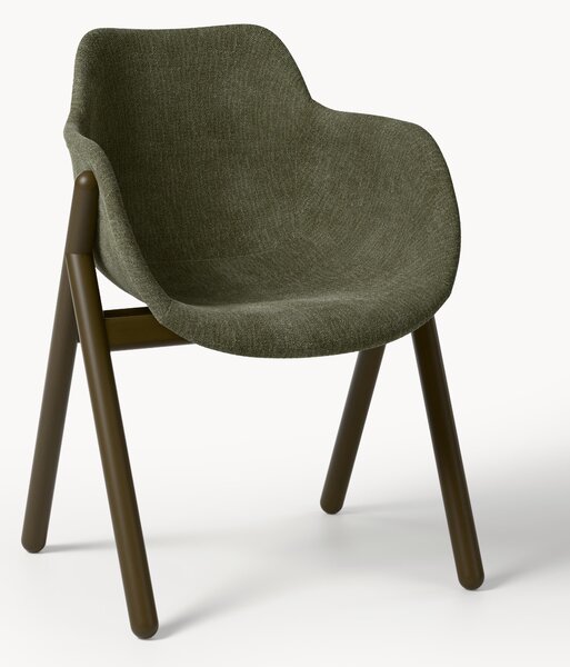 Sedia con braccioli imbottita Carmi