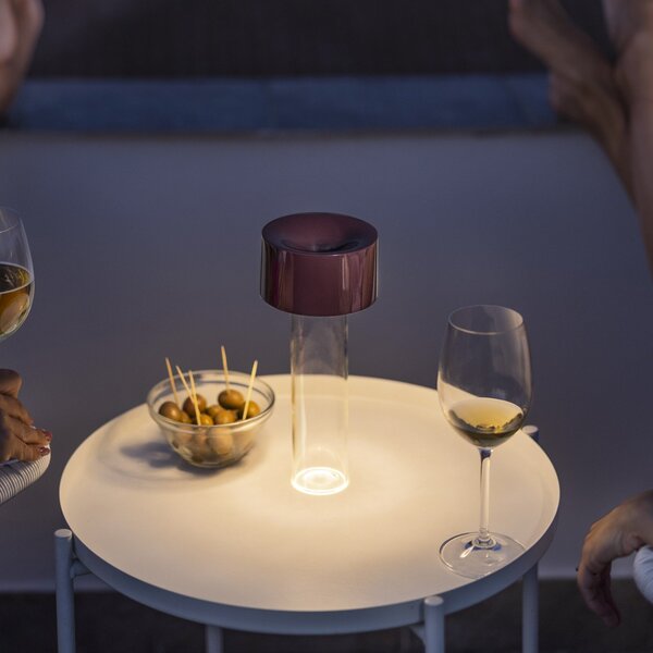 Lampade da tavolo Foscarini, Fleur, dimmerabile, Rosso, Soggiorno, Vetro, Moderno