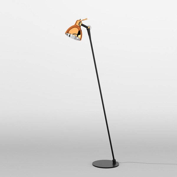 Lampada da terra Rotaliana, Luxy F0 Glam, Nero, Soggiorno, Metallo, Design