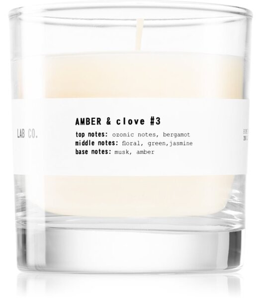 The Olphactory Lab Co. Amber & Clove candela profumata 200 g