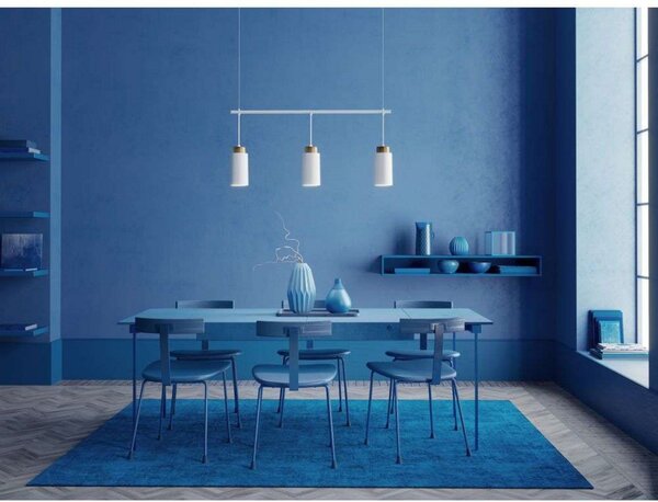 Lampada a sospensione Herstal, Bianco, Soggiorno, Metallo