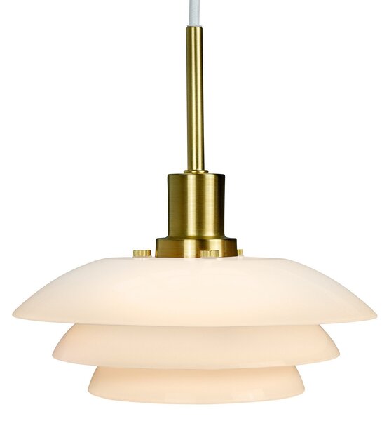 Lampada a sospensione Dyberg Larsen, DL20, dimmerabile, Bianco, Soggiorno, Vetro, Scandinavo