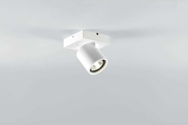 Plafoniera LIGHT-POINT, dimmerabile, Bianco, Soggiorno, Alluminio