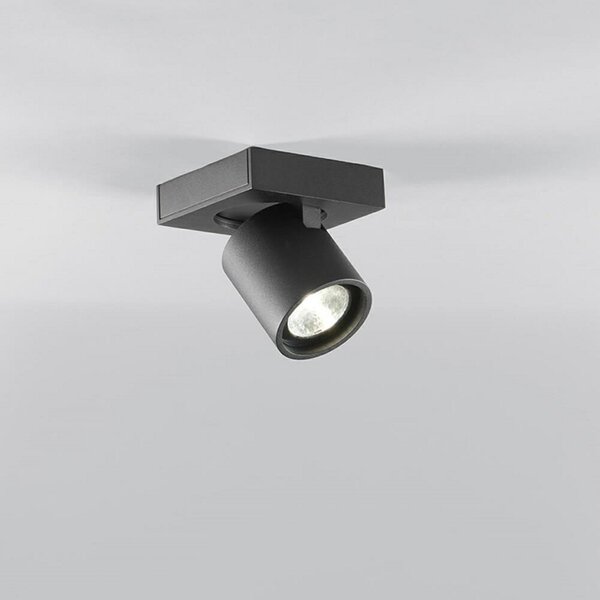 Plafoniera LIGHT-POINT, dimmerabile, Nero, Soggiorno, Alluminio