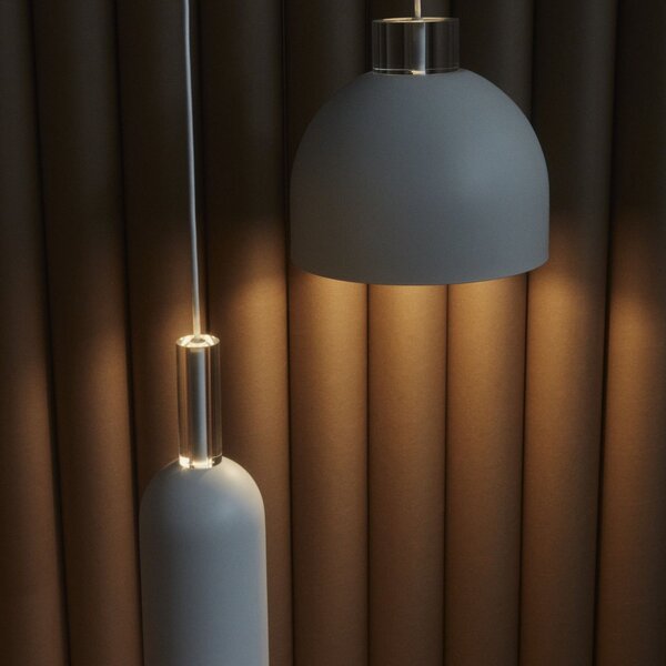 Lampada a sospensione AYTM, Luceo, dimmerabile, Bianco, Soggiorno, Metallo, Design