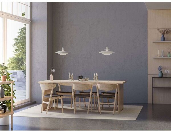 Lampada a sospensione Belid, dimmerabile, Bianco, Sala da pranzo, Metallo