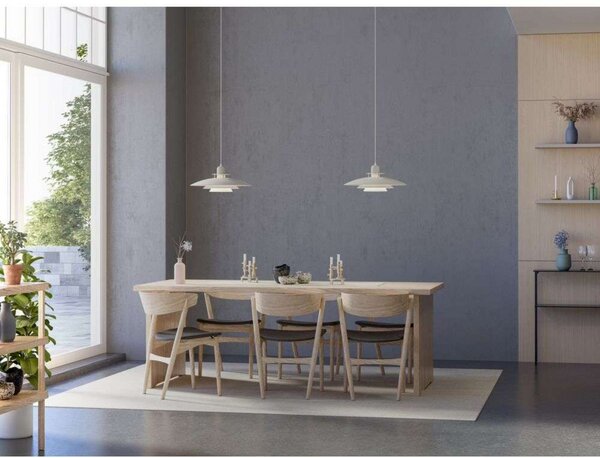 Lampada a sospensione Belid, dimmerabile, Beige, Sala da pranzo, Metallo