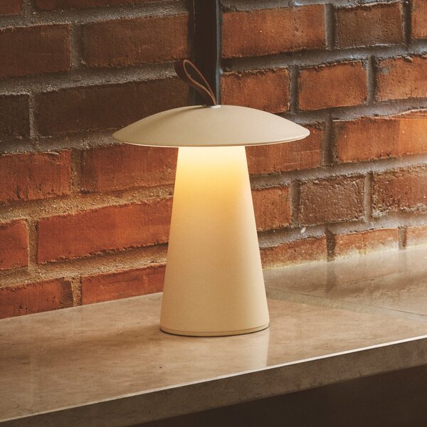 Lampade da esterno Nordlux, Ara To-Go, dimmerabile, Beige, Balcone, Alluminio