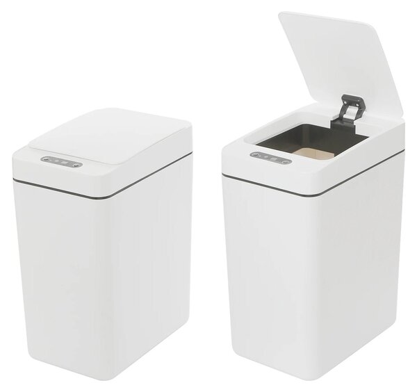 Cestino automatico, sensore a infrarossi, design impermeabile, beige, 12 L
