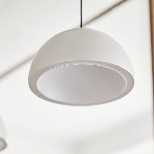 Lampada a sospensione LOOM DESIGN, Curve, dimmerabile, Bianco, Soggiorno, Alluminio, Moderno
