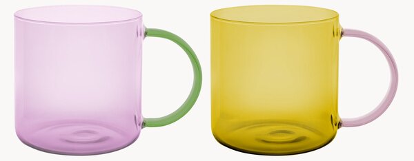 Set di 2 tazze in vetro borosilicato Fred