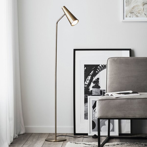 Lampada da terra Markslöjd, Peak, Dorato / Ottone, Soggiorno, Metallo, Moderno