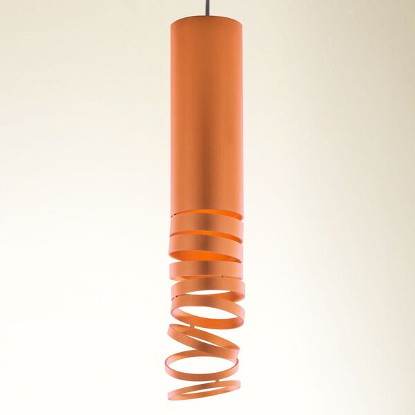 Lampada a sospensione Artemide, Decomposé, dimmerabile, Arancione, Soggiorno, Metallo, Design