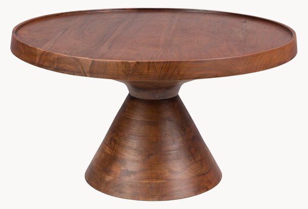 Tavolino da salotto rotondo in legno di acacia Floss
