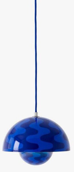Lampada a sospensione &Tradition, Flowerpot VP1, dimmerabile, Blu, Soggiorno, Metallo, Design
