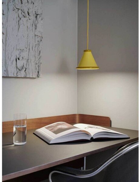 Lampada a sospensione Belid, Giallo, Sala da pranzo, Metallo