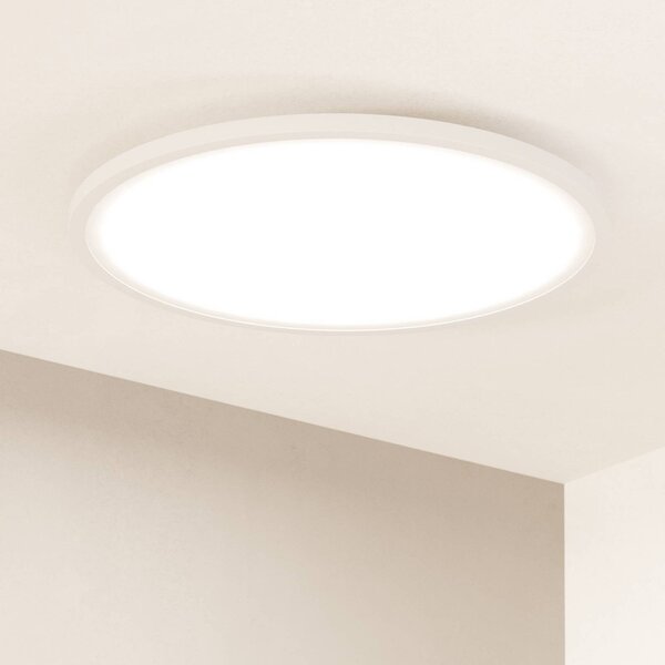 EGLO connect Plafoniera smart Sarsina-Z, dimmerabile, Bianco / Opale, Soggiorno / Sala da pranzo, Alluminio, Moderno