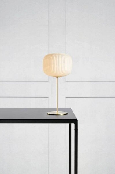 Sober Lampada da Tavolo Brushed Brass/White - Markslöjd