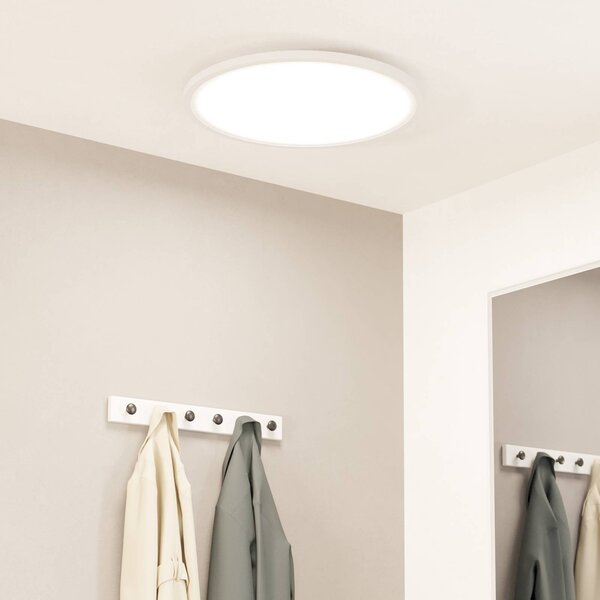 EGLO connect Plafoniera smart Sarsina-Z, dimmerabile, Bianco / Opale, Soggiorno / Sala da pranzo, Alluminio, Moderno