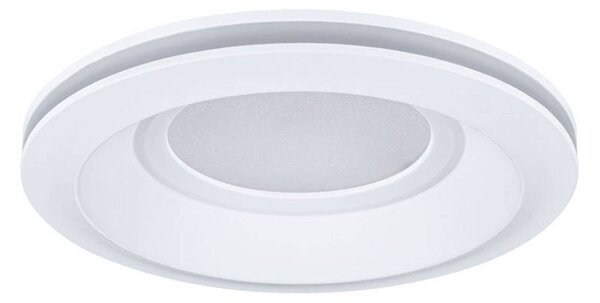 Paulmann Luci LED da incasso Sormus bianca, Ø 10 cm, IP65, set 3, Bianco / Opale, Bagno, Plastica, Moderno, Plafoniera