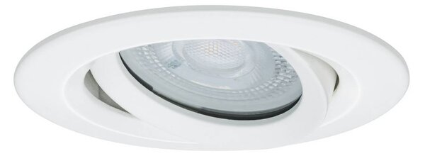 Paulmann Nova Plus rotonda orientabile/dimmerabile bianco opaco IP65 GU10 840 Nova, dimmerabile, Bianco / Opale, Bagno, Alluminio, Moderno, Faretto da incasso