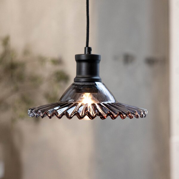 Lampada a sospensione Markslöjd, Novia, Grigio, Soggiorno, Vetro